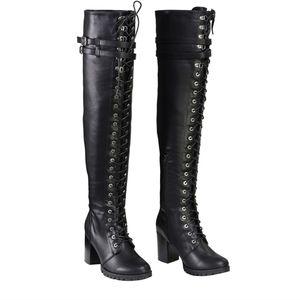 Milwaukee Performance  Above the Knee Leather Boot Size 7